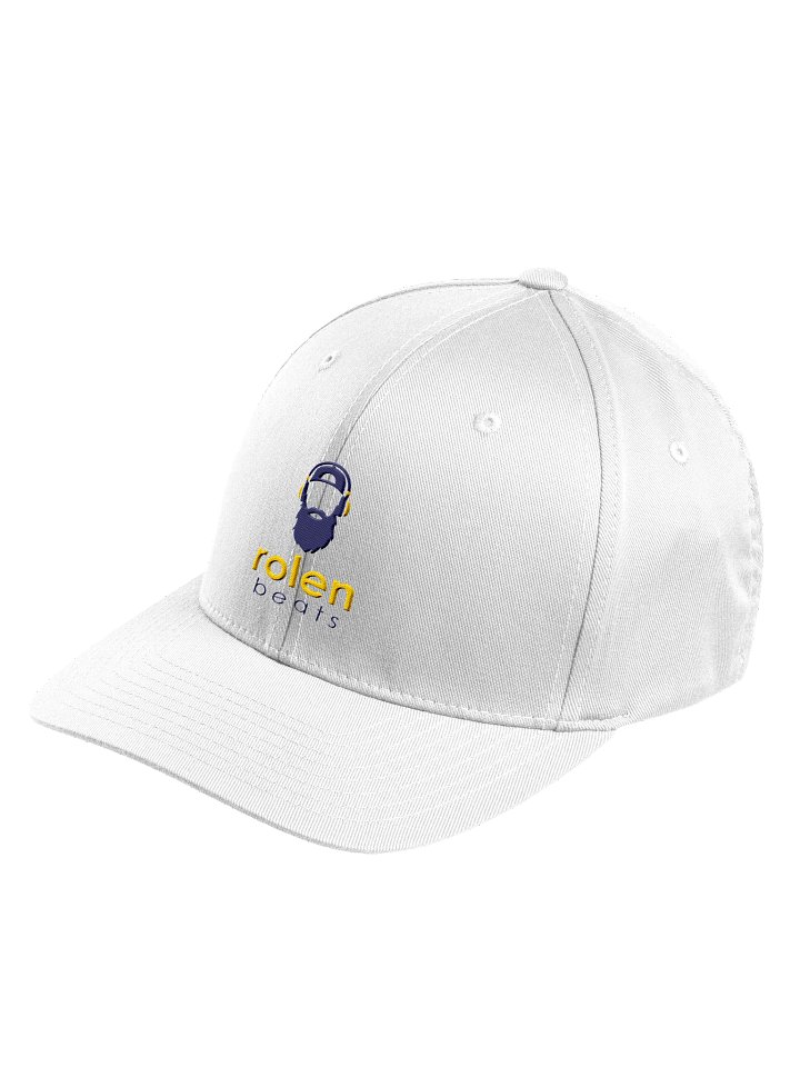 Flex Fit Structured Rolen Beats Icon Script Hat - Navy/Yellow Logo product image (6)