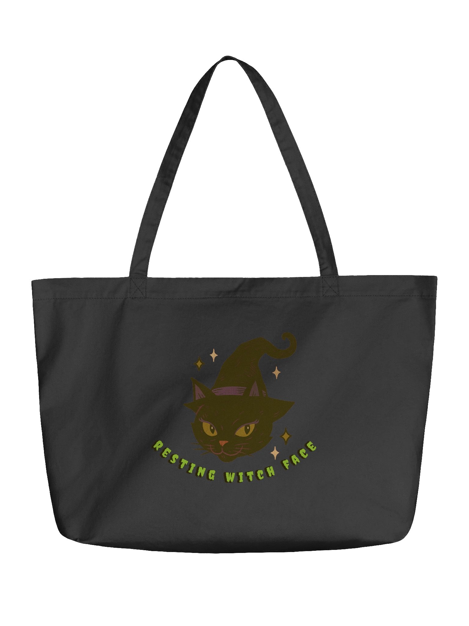 Resting Witch Face Organic Tote product image (1)