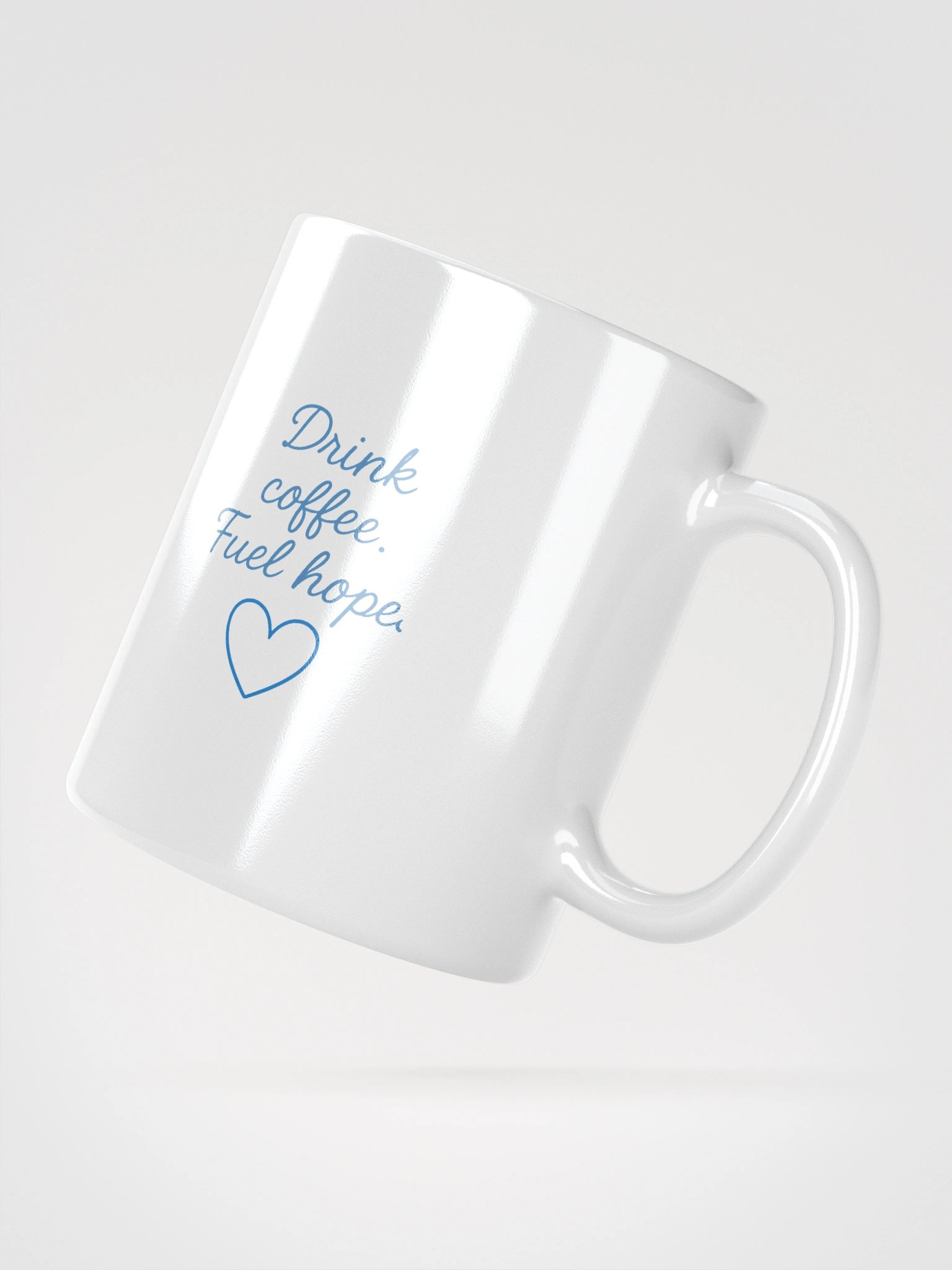 WobbleBoo Hope White Glossy Mug product image (4)