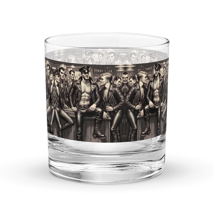 To Sir With Love Leather Heritage Wrap Glass – Premium Barware with Iconic Design product image (2)