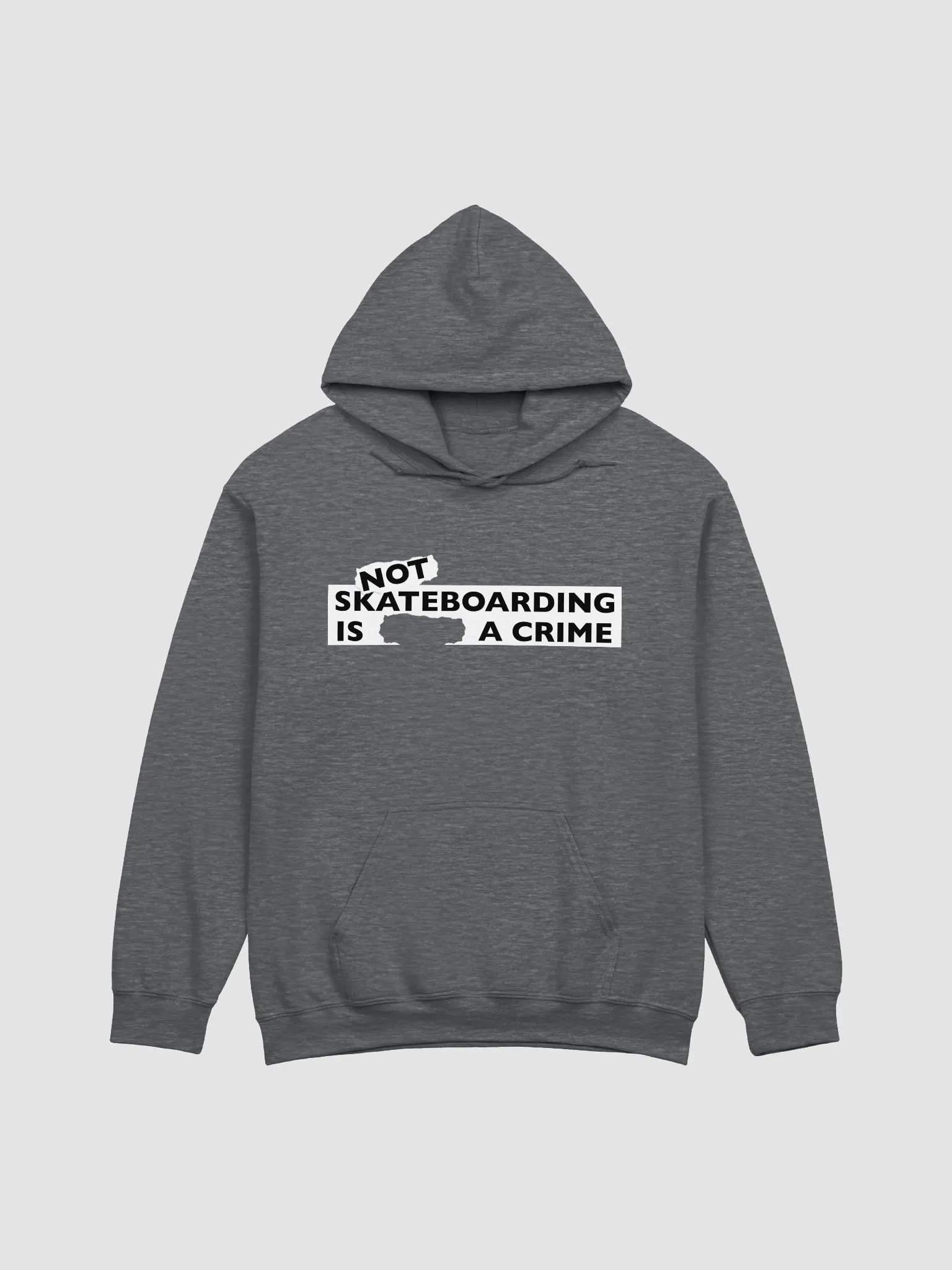 NOT SKATEBOARDING IS A CRIME - Standard Hoodie Various Colours product image (1)
