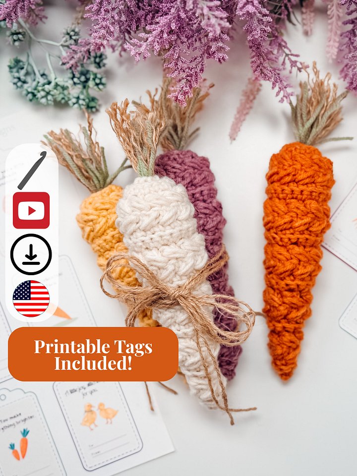 Wheat Stitch™ Crochet Carrots product image (1)