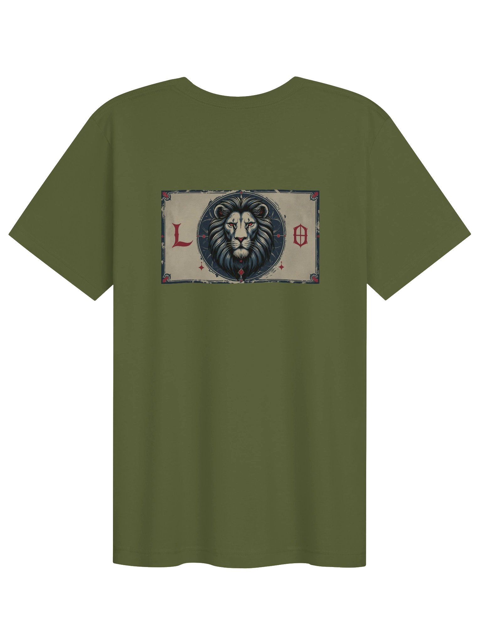 Gemini - Gothic Zodiac T-Shirt. Blue graphic on the back product image (2)