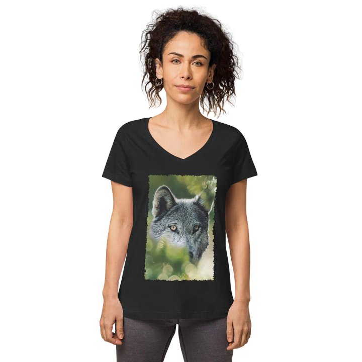 Hidden Wolf V-Neck Shirt product image (1)