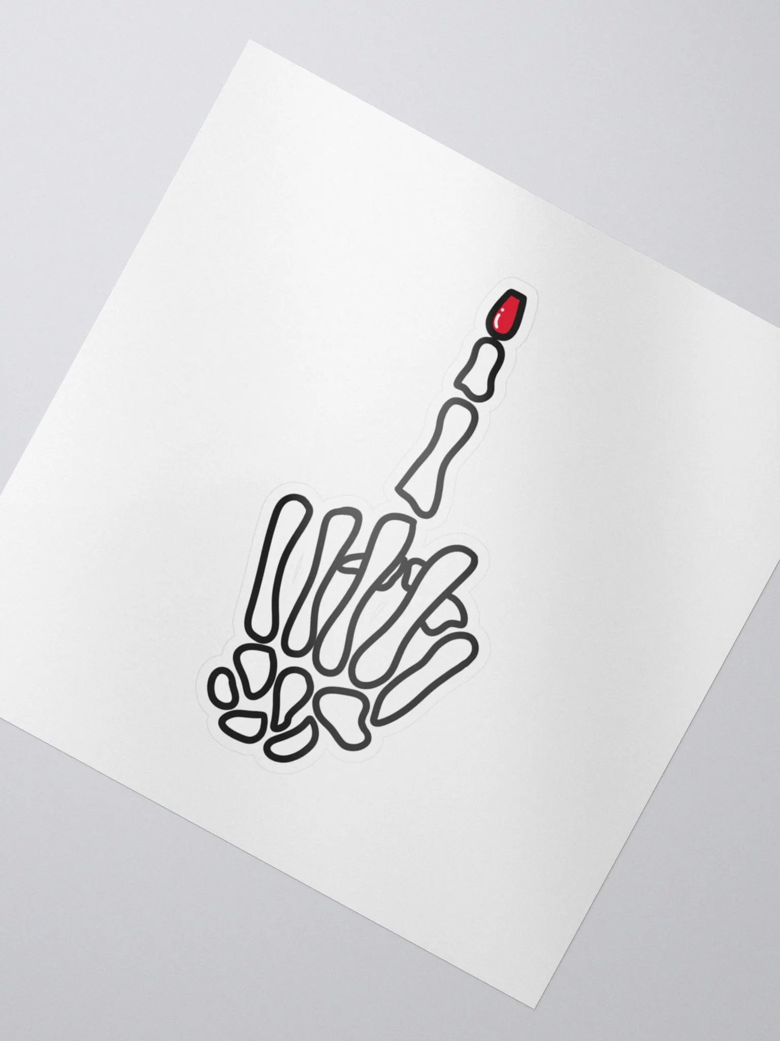 'F You' Skeleton hand sticker product image (3)