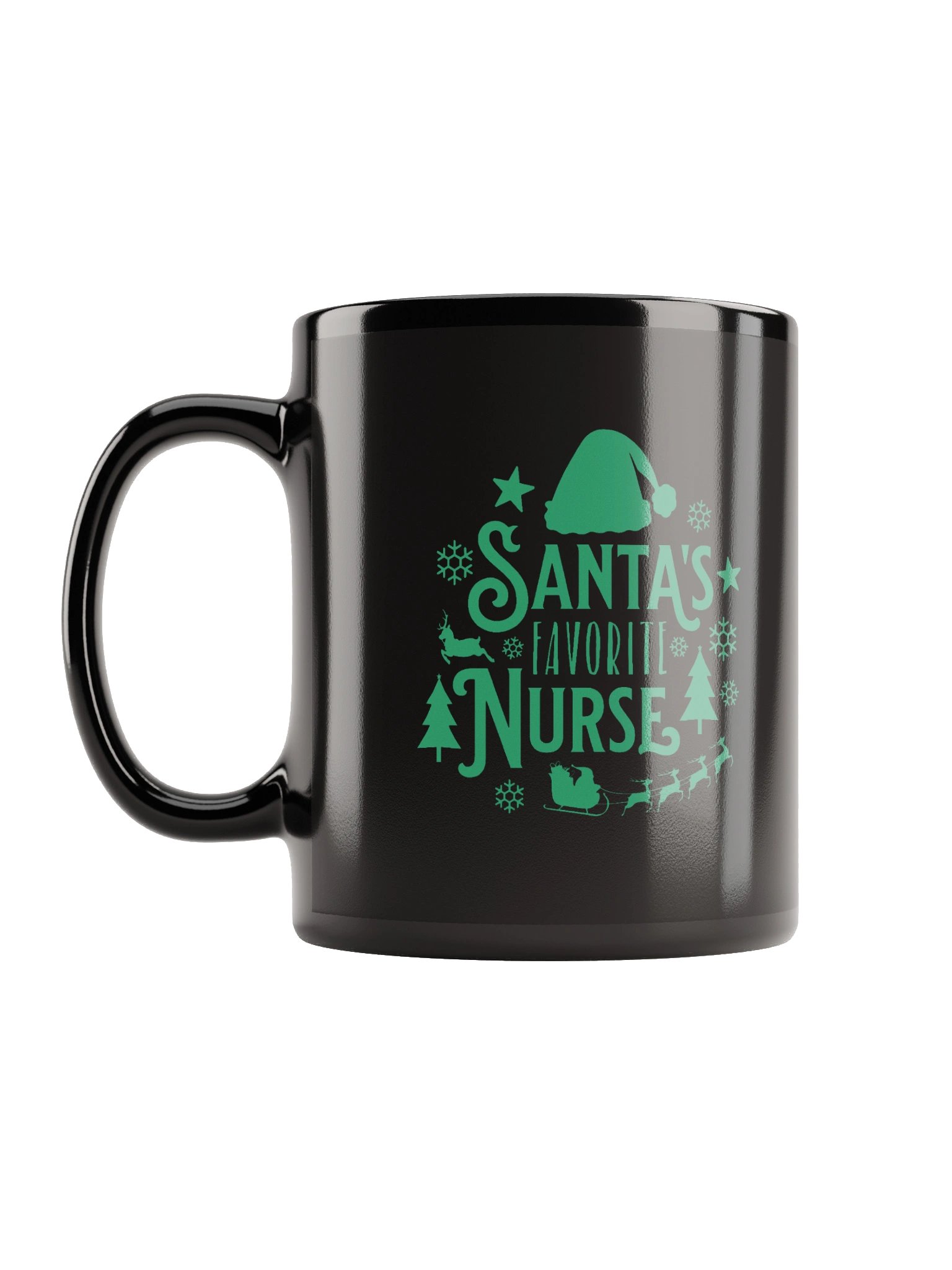 Cheerful Christmas Coffee Mug for Santa's Favorite Nurse product image (11)