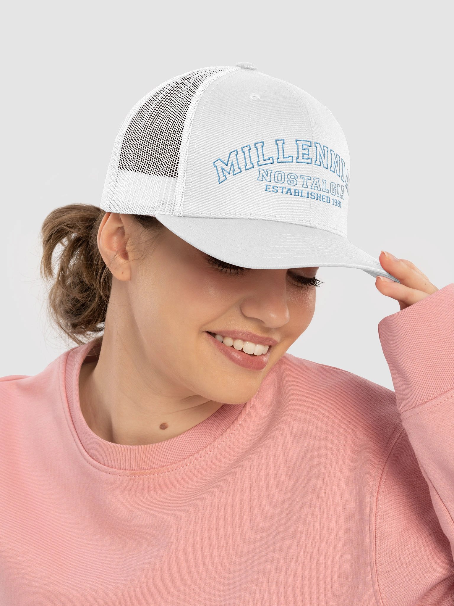 COLLEGIATE MILLENNIAL TRUCKER HAT product image (10)