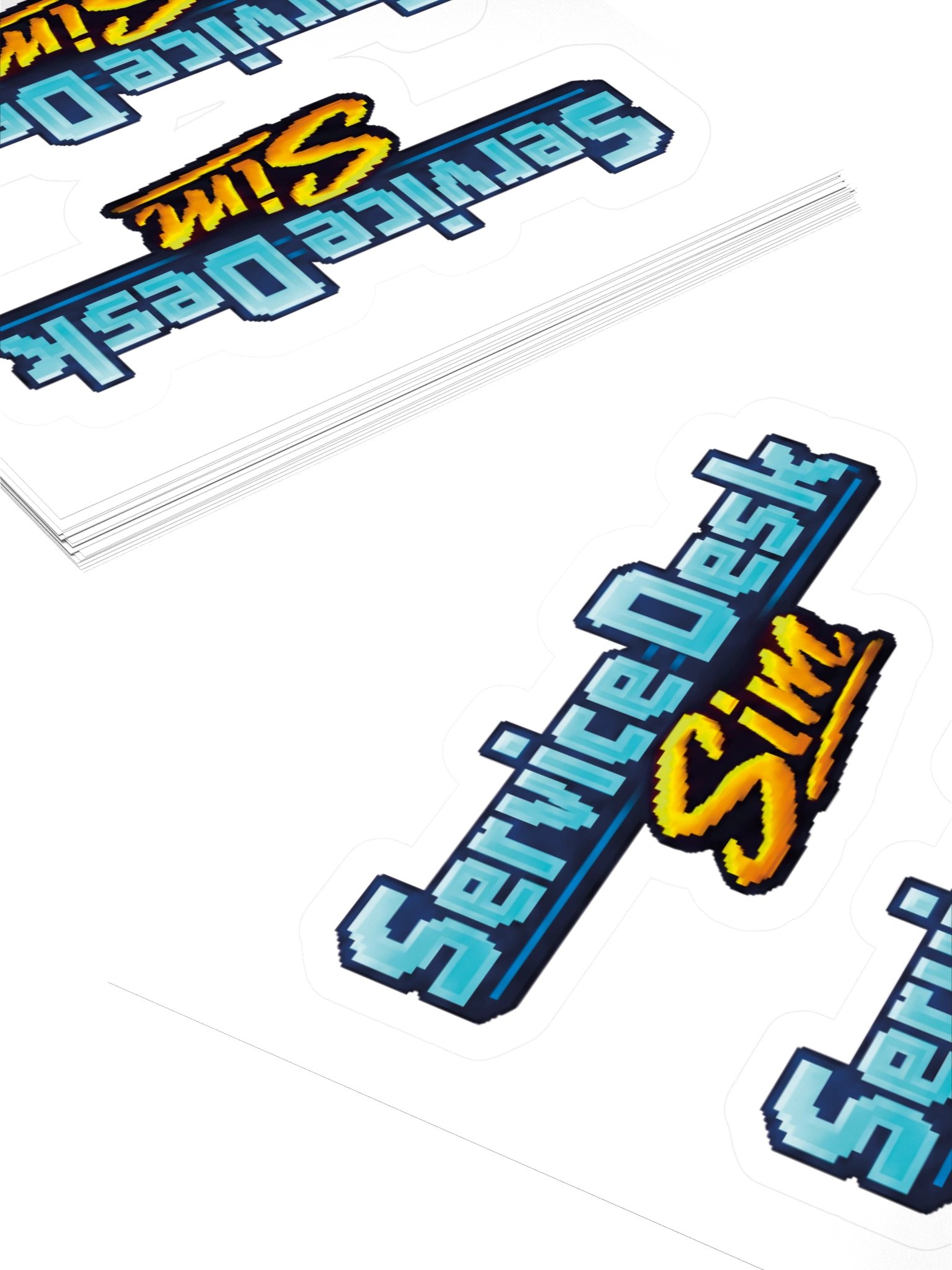 Service Desk Sim Logo Sticker product image (4)
