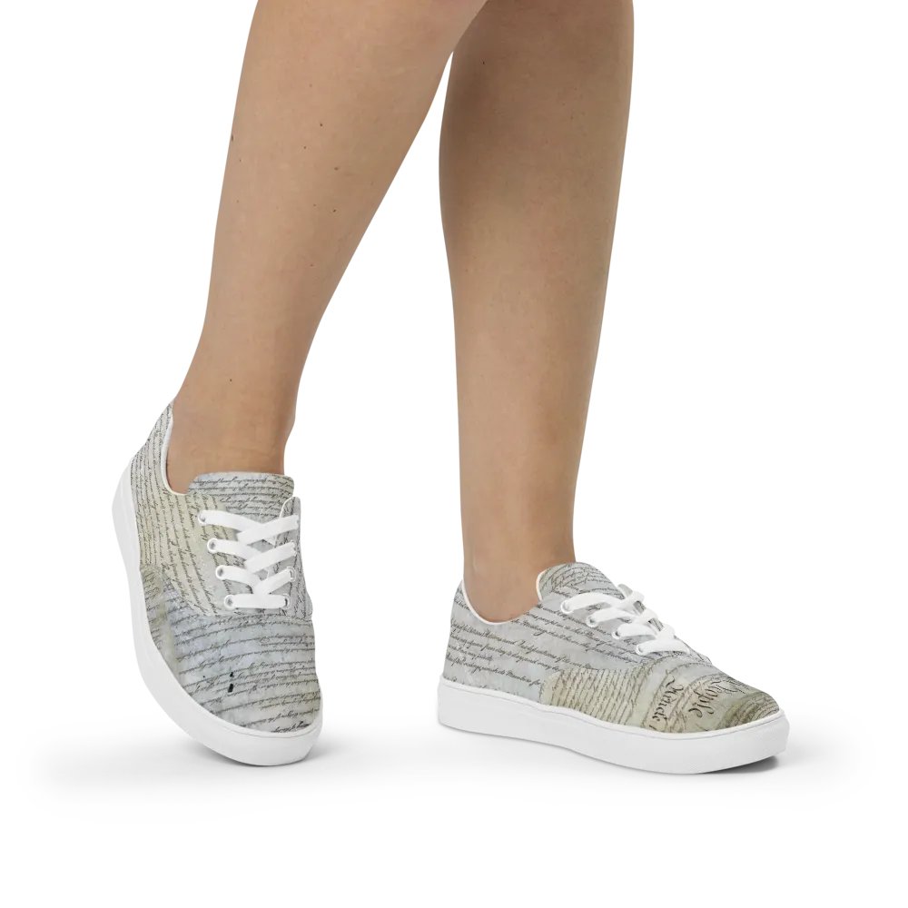 "Composition" Womens Canvas Shoes product image (9)