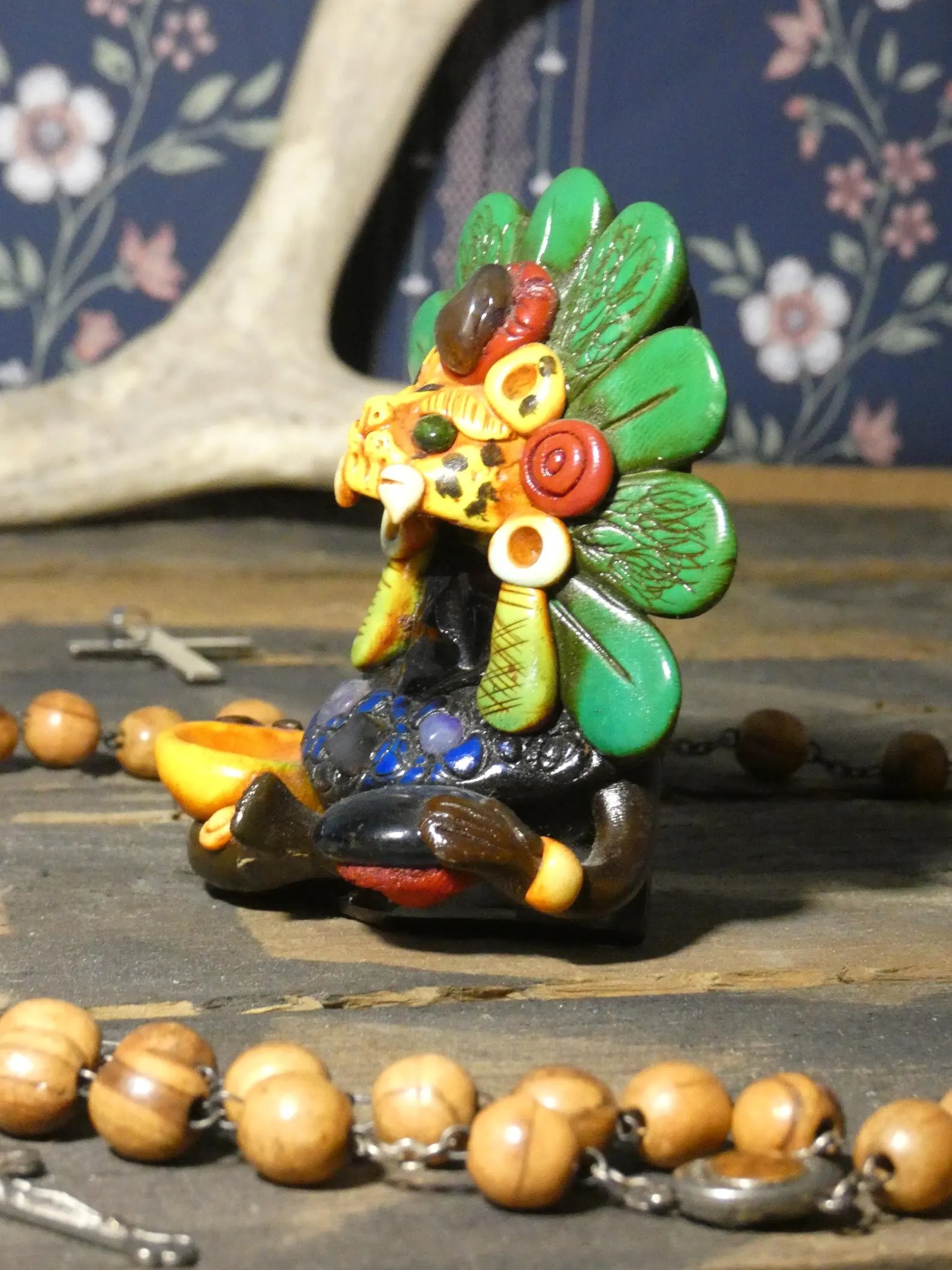Artifact No.33 - Aztec Jaguar Warrior Statue product image (5)