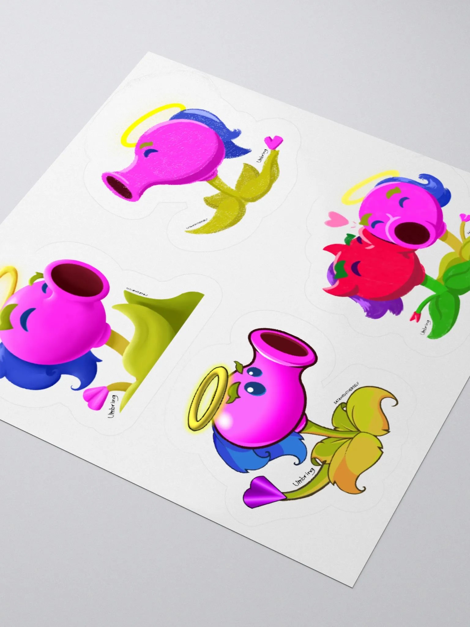 Angel Pea Sticker Sheet product image (3)