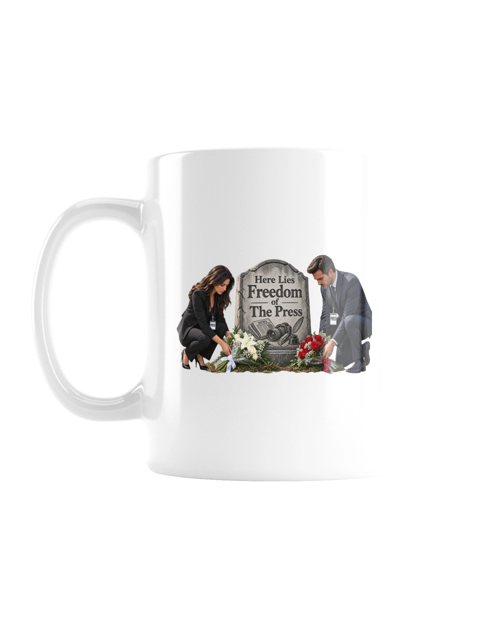 HERE LIES FREEDOM OF THE PRESS - MUG product image (3)