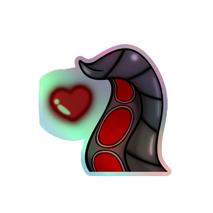 Holographic Oli Tentacle Love Sticker product image (2)