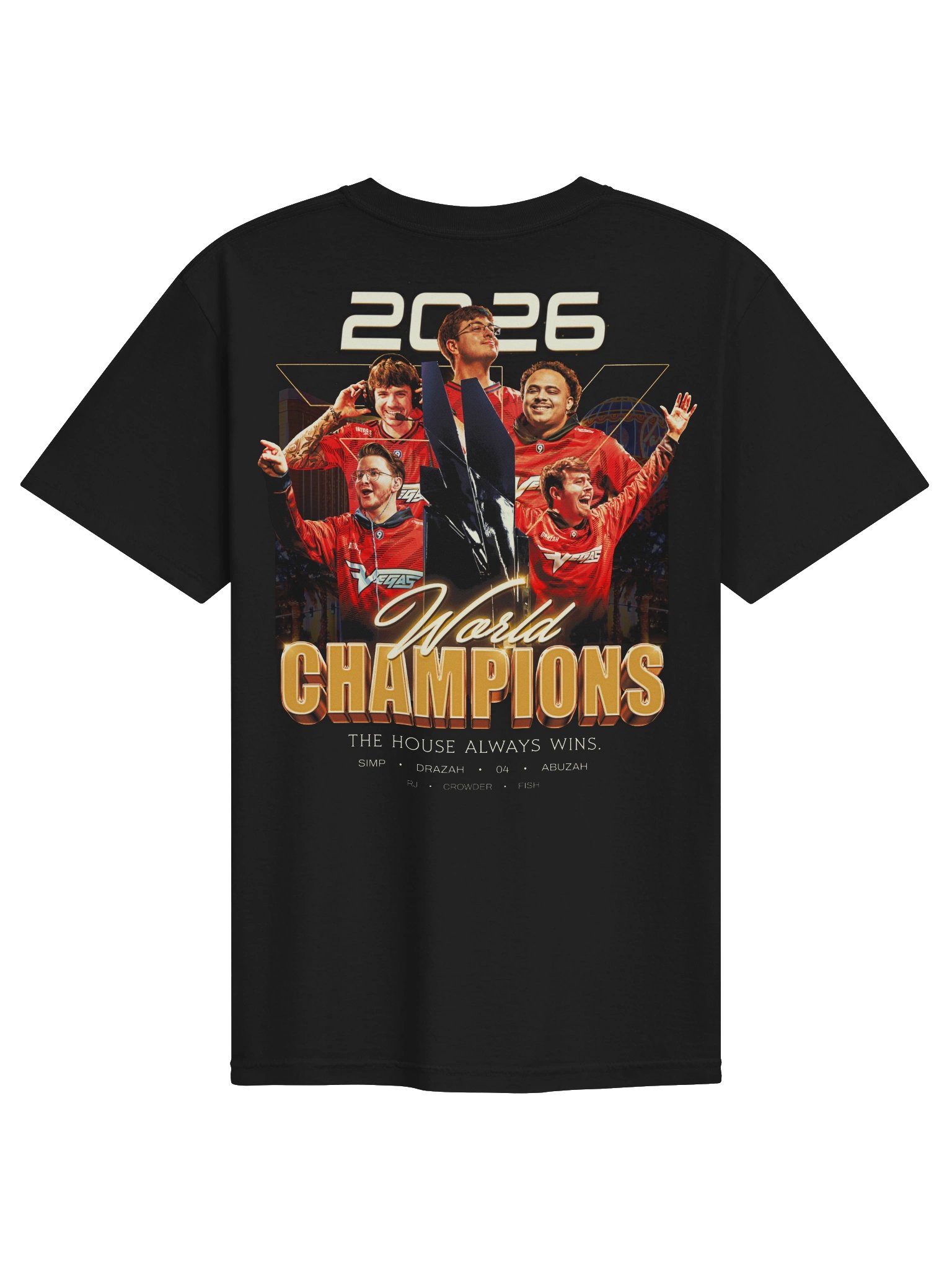 FaZe Vegas 2026 WORLD CHAMPS T-Shirt product image (1)
