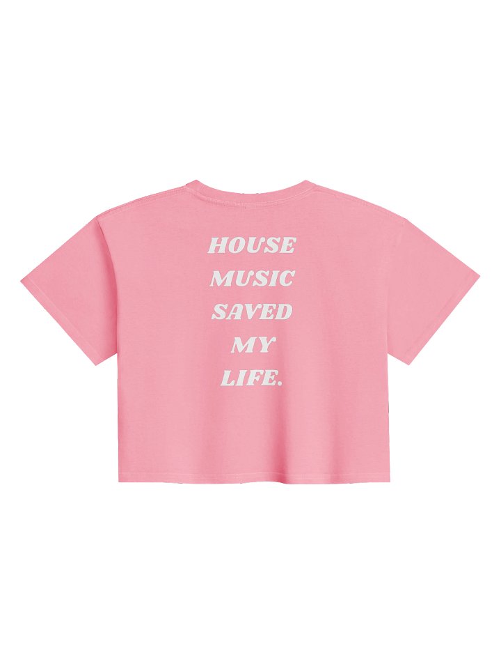 House Music Saved My Life Crop Top product image (2)