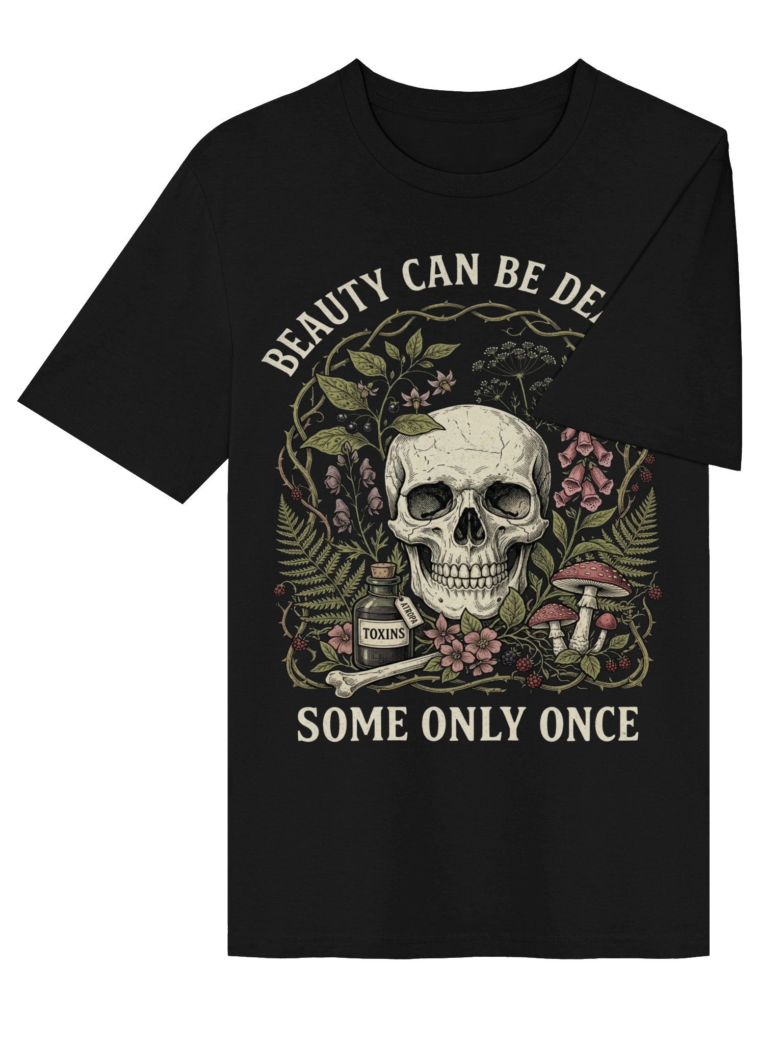 Beauty Can Be Deadly – Vintage Gothic Graphic T-Shirt product image (24)