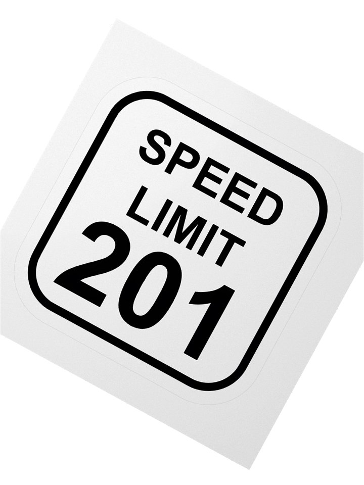 Speed Limit 201 Kiss Cut Sticker product image (6)
