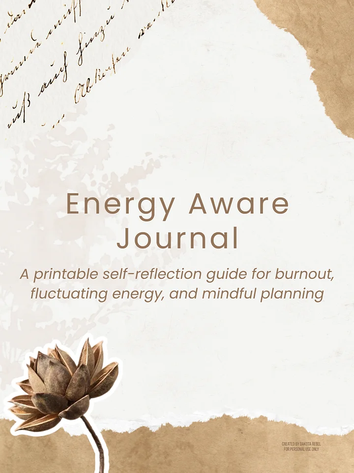 Full Printable Energy Aware Journal - Energy Aware Planning System product image (1)