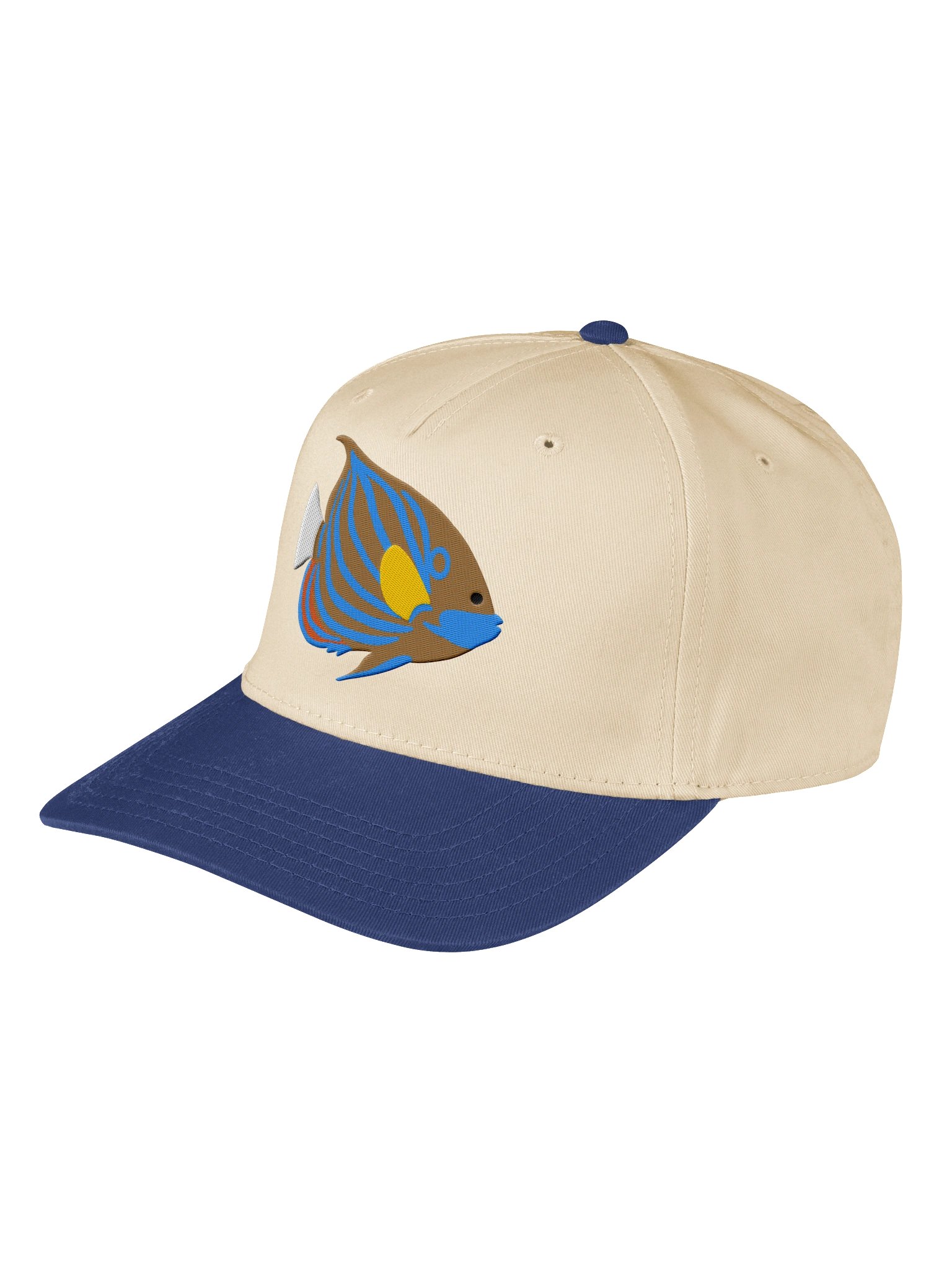 Blue Ring Angelfish Mid-Profile Baseball Cap (Embroidered) for Reef and Marine Aquarium Lovers product image (29)