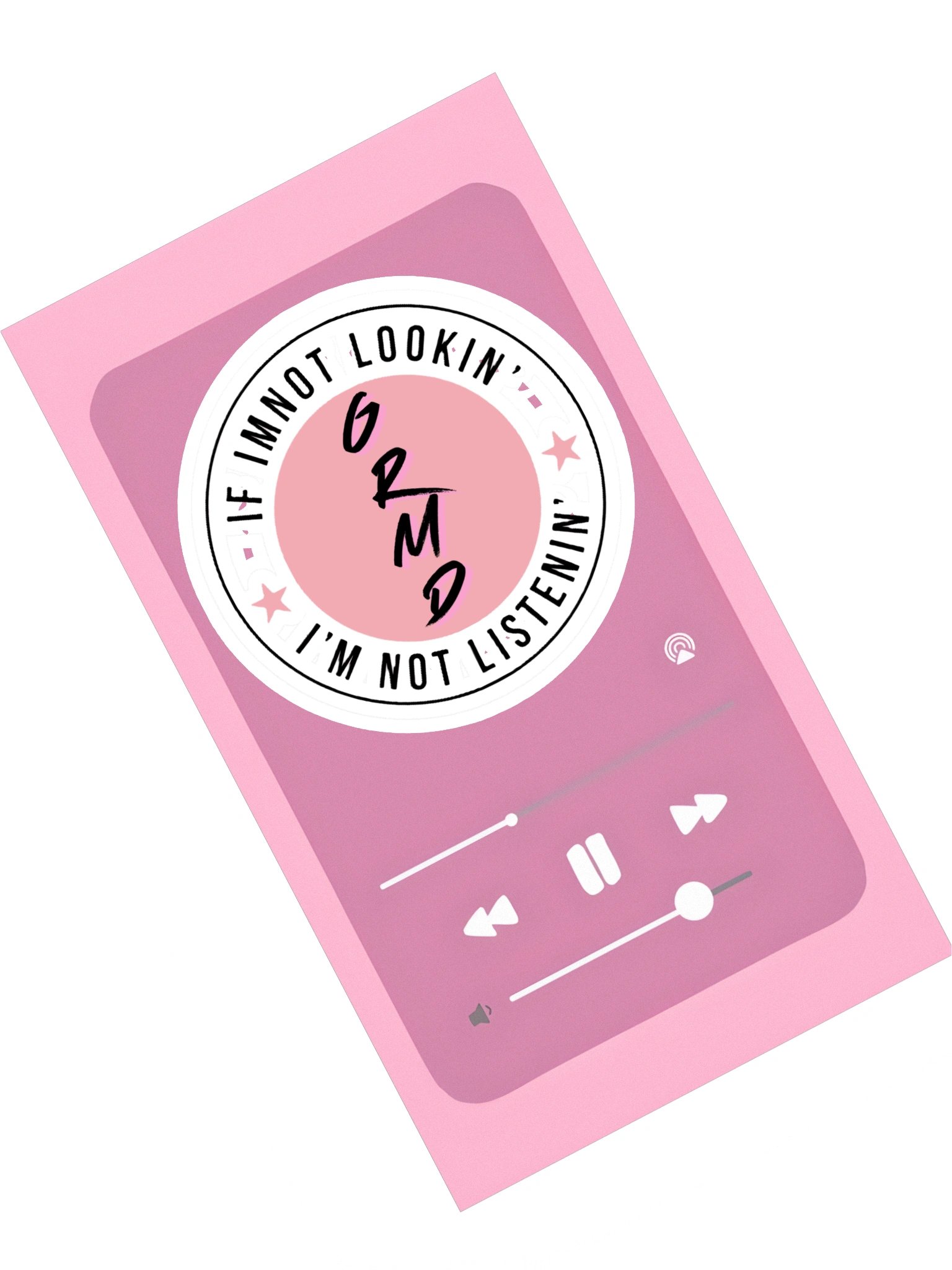 Not Listenin' Sticker product image (1)