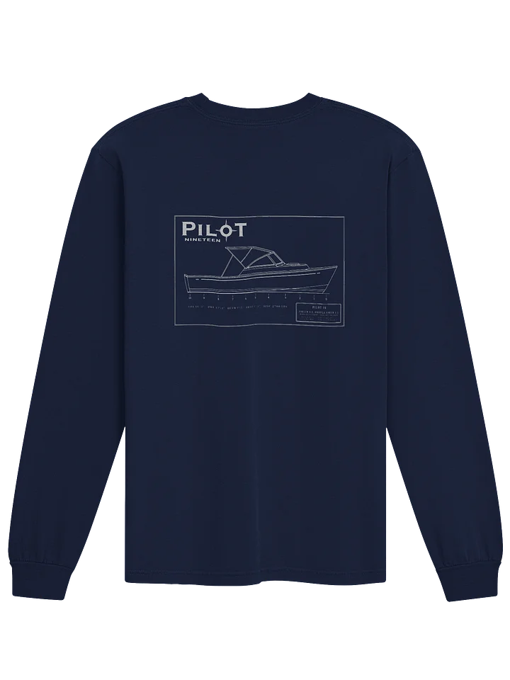 Pilot Nineteen Compass Logo Long Sleeve Shirt product image (10)