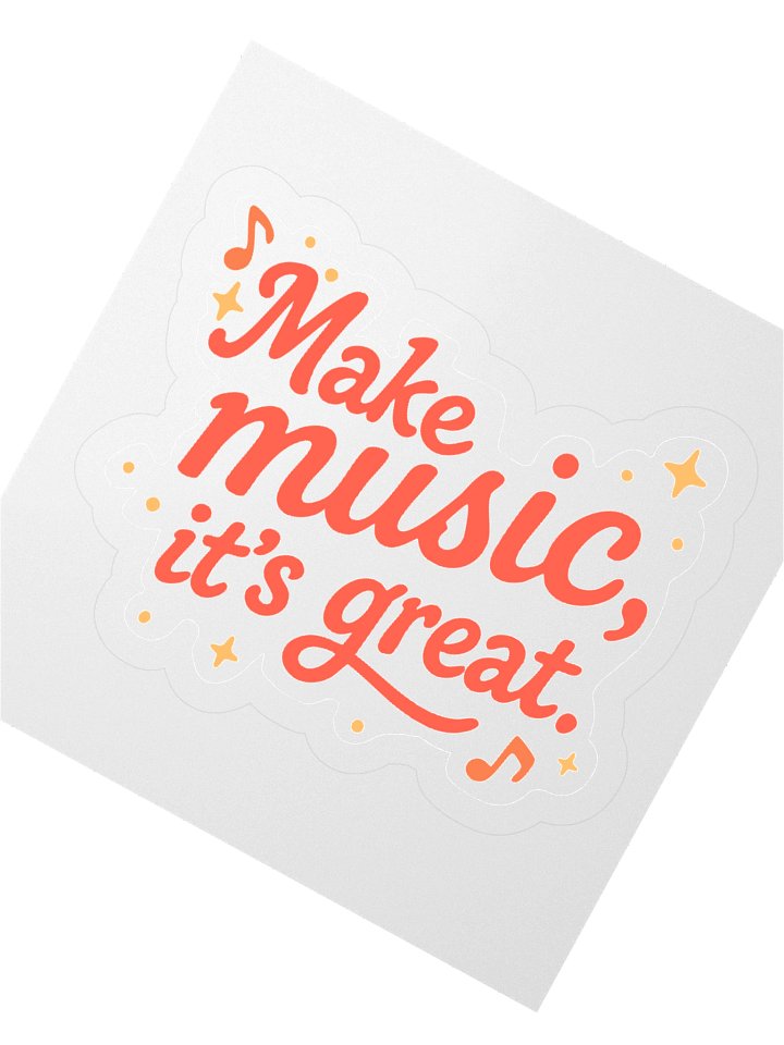 Make Music It's Great Sticker product image (5)