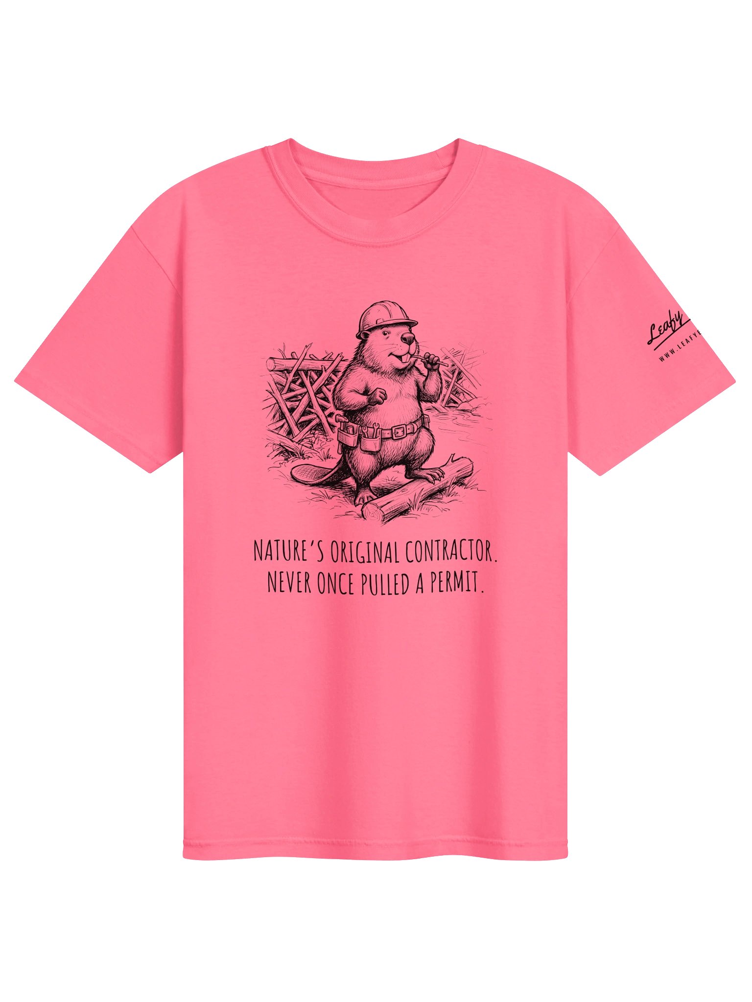 Original Contractor Tee – Funny Beaver Builder Shirt product image (1)