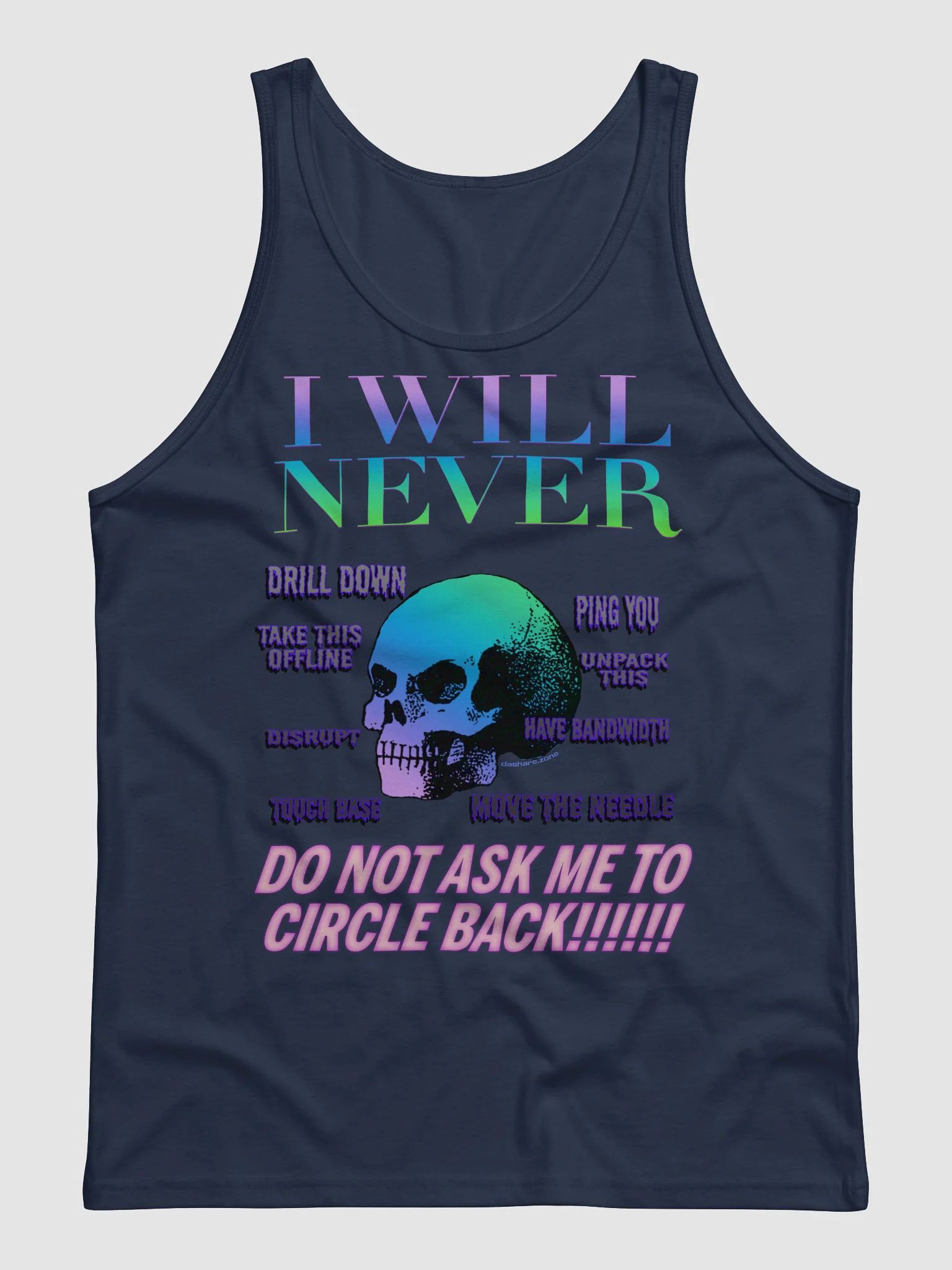 I WILL NEVER CIRCLE BACK "TANK TOP" product image (3)