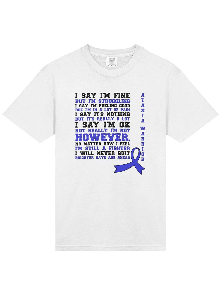 Ataxia Warrior Short Sleeve Shirt product image (2)