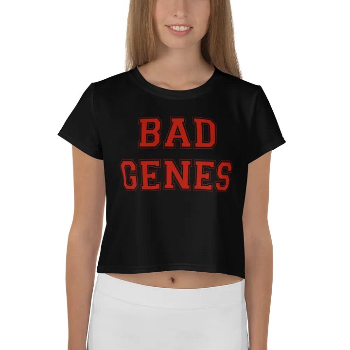 (2 sided) Bad Genes Terrible DNA crop tee product image (2)