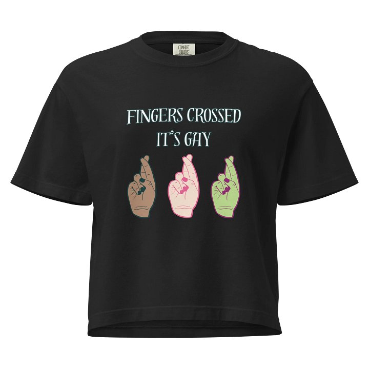 Fingers Crossed Boxy Tee product image (1)