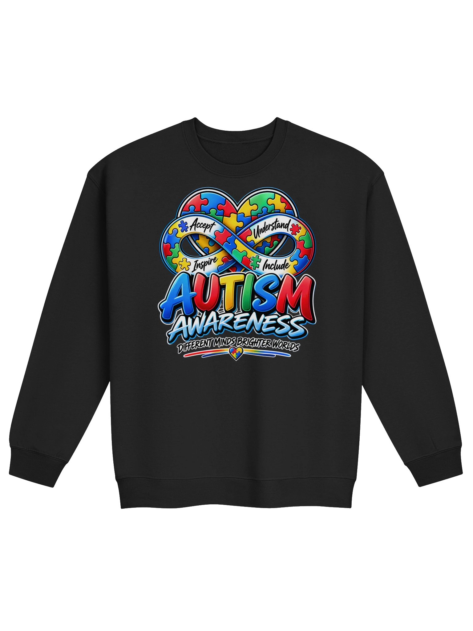 The Blacktop Brand "Autism Awareness" Crewneck Sweatshirt product image (3)
