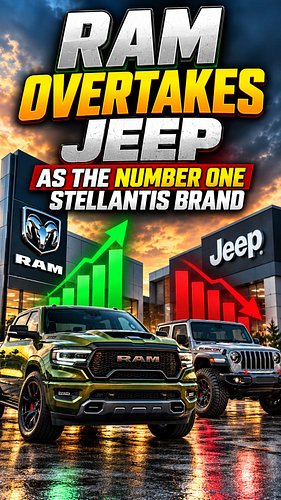In today’s video I talk about #ram trucks becoming the number 1 brand of Stellantis over jeep. #srt #jeep