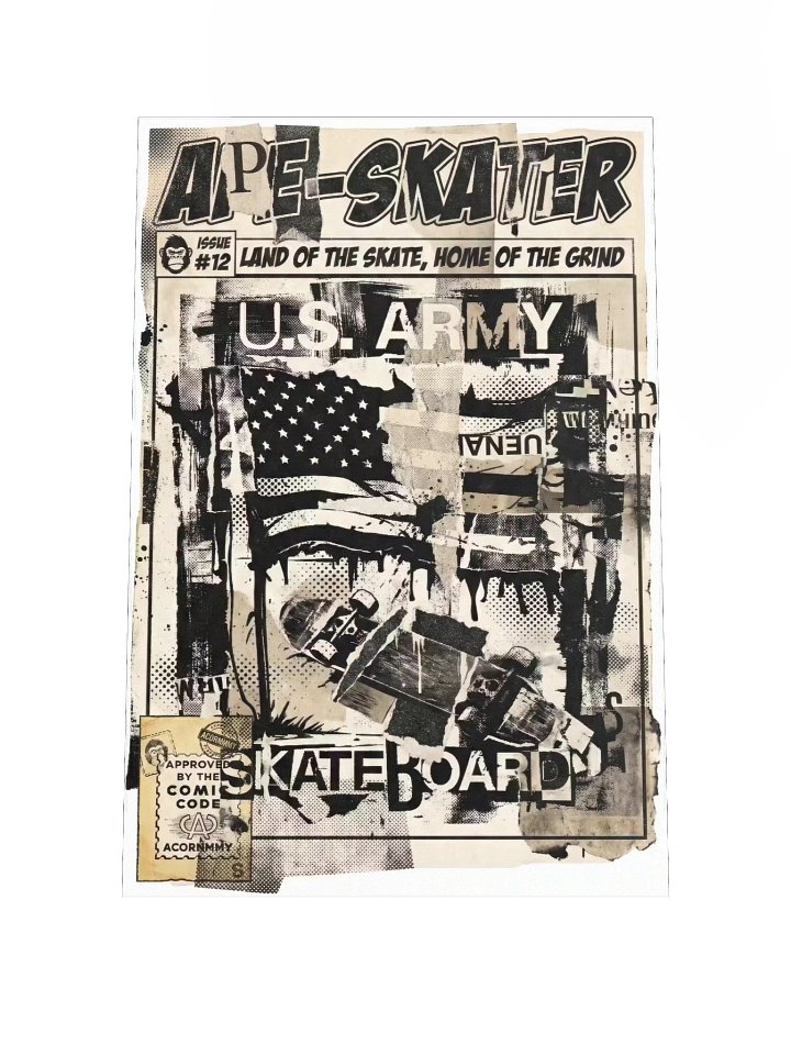 APE-SKATER // ISSUE #12: "URBAN CHAOS" (VARIANT F - COLLAGE EDITION) product image (1)