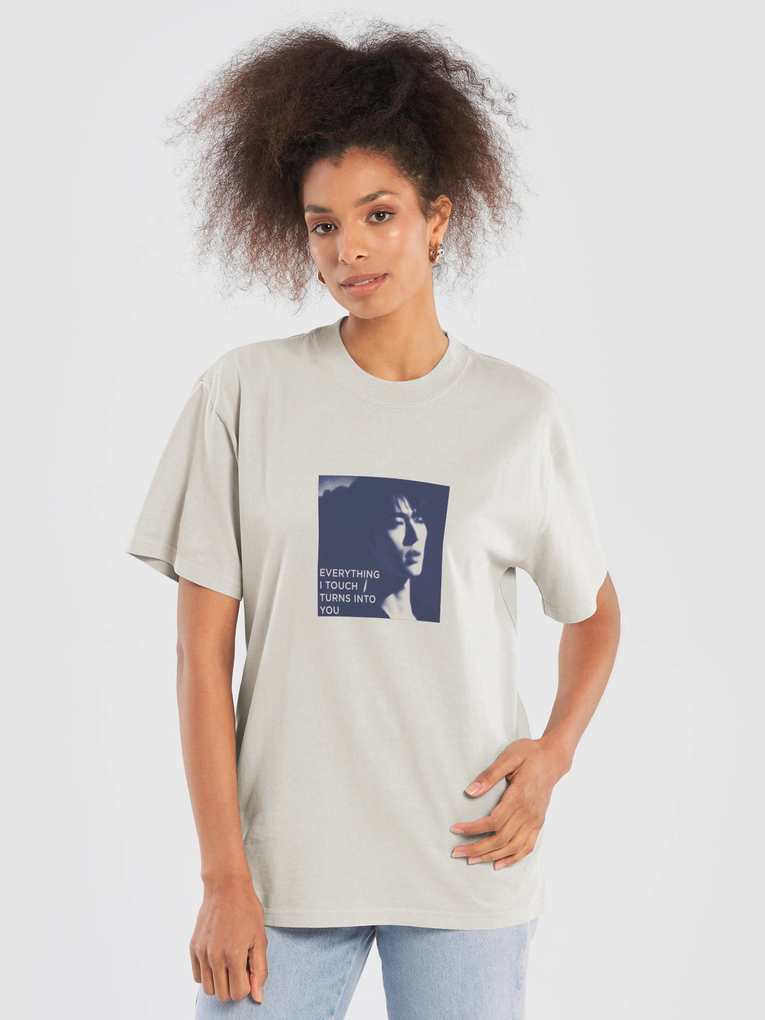 Deep Blue Oversized Tee product image (3)
