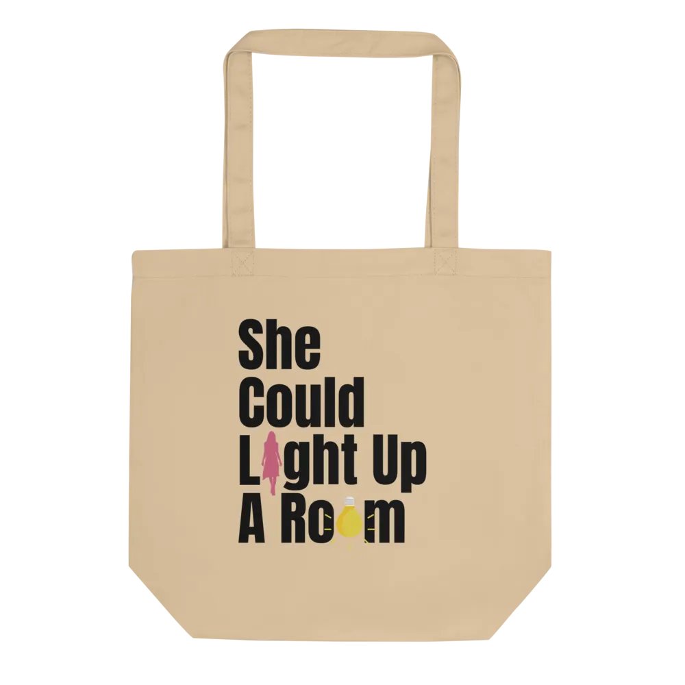 She Could Light Up A Room Natural Canvas Bag product image (2)