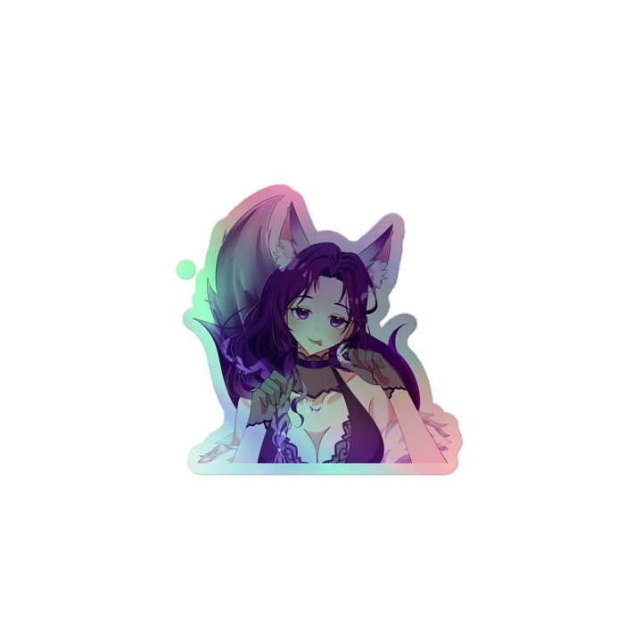 Alpha_Wolf_Luna Holographic Sticker product image (1)