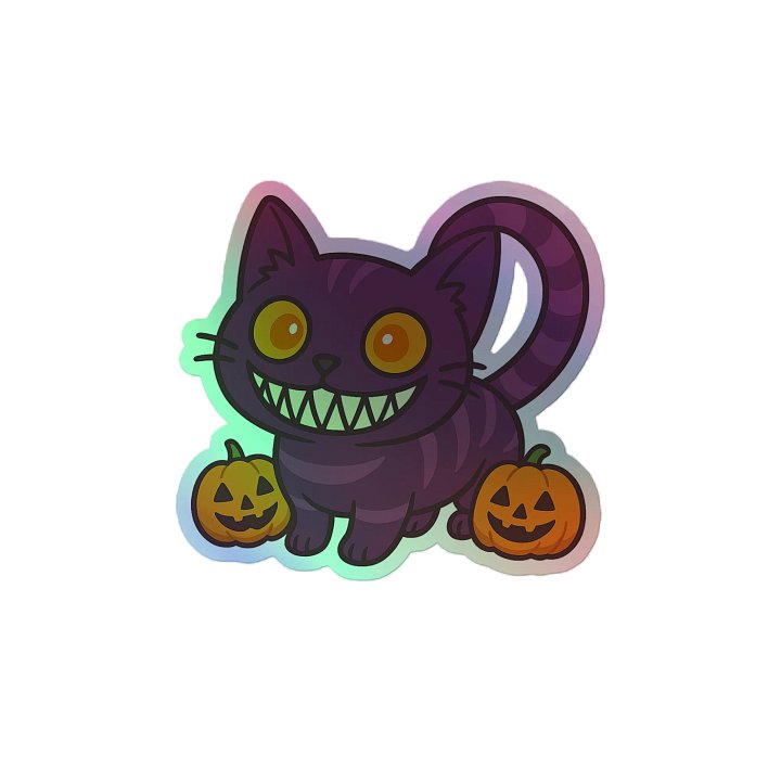 Purrfectly Mischievous Holographic Sticker Sheet product image (2)