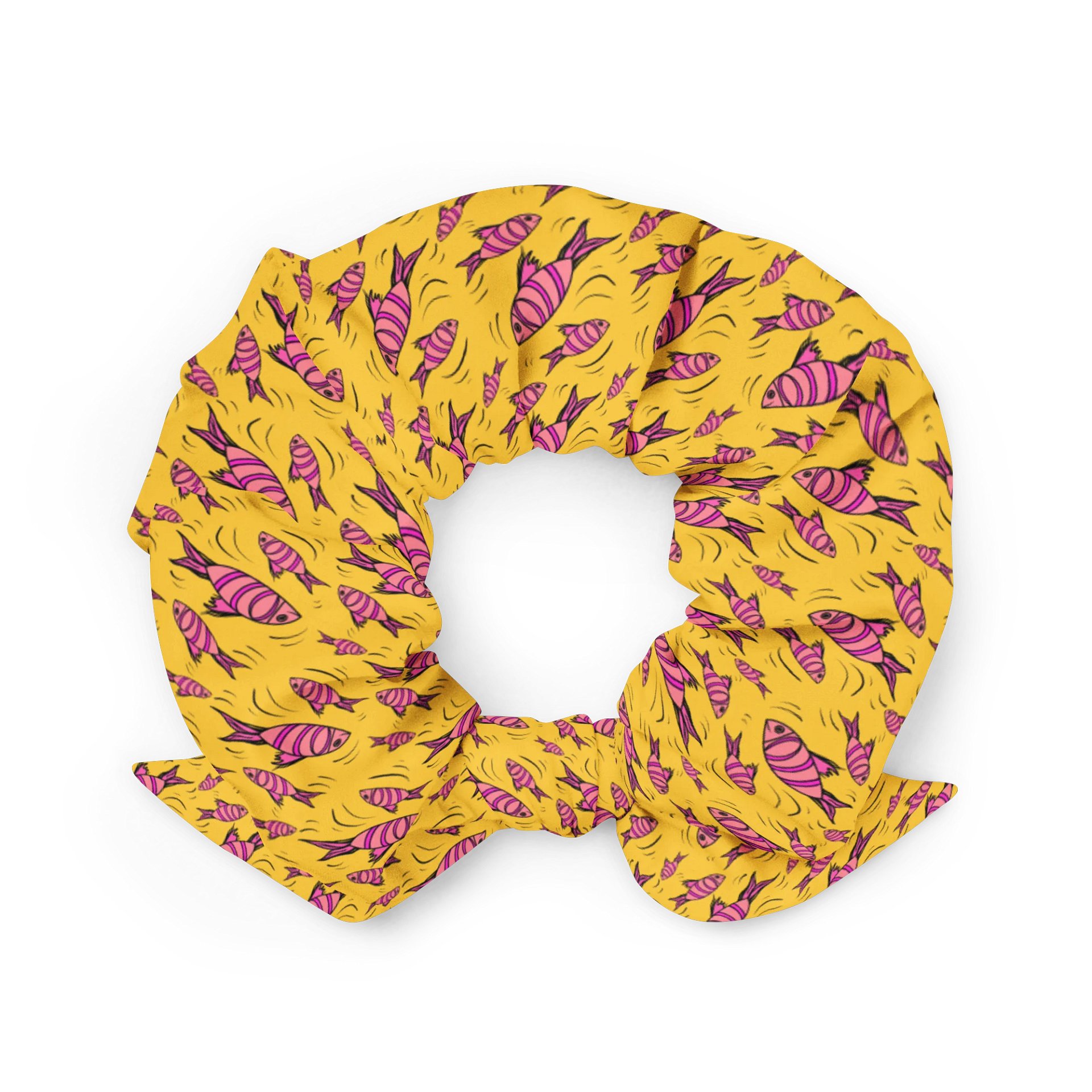 Fish - Scrunchie - yellow product image (2)