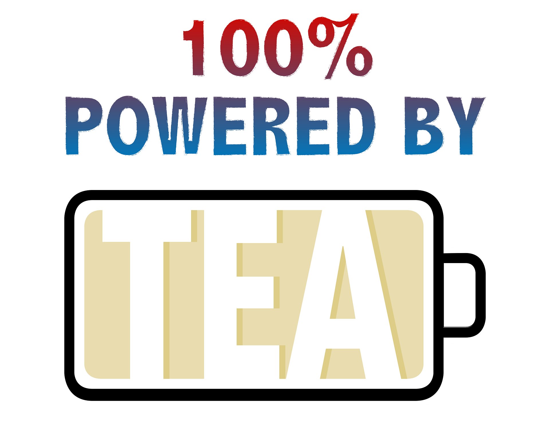 100% Powered By Tea T-Shirt product image (2)