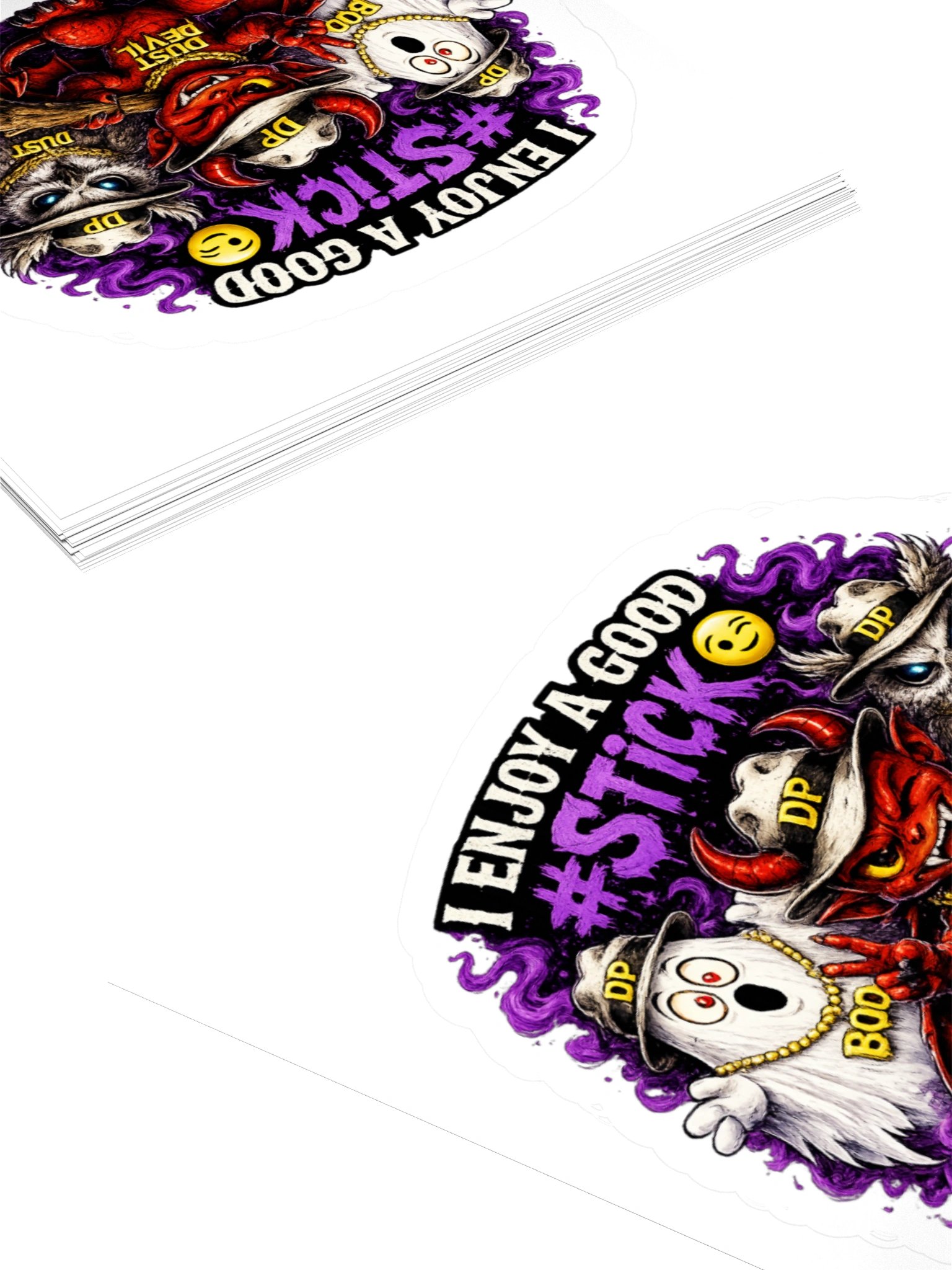 I enjoy a good stick 3" x 3" sticker product image (4)