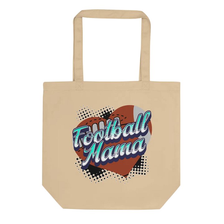 Mama Heart Football Eco-Friendly Tote Bag product image (1)