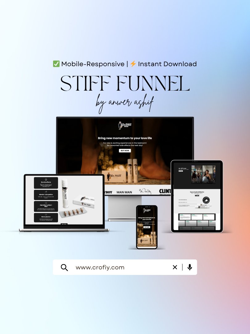 Adult Wellness & Performance Funnelish Sales Funnel Template product image (1)