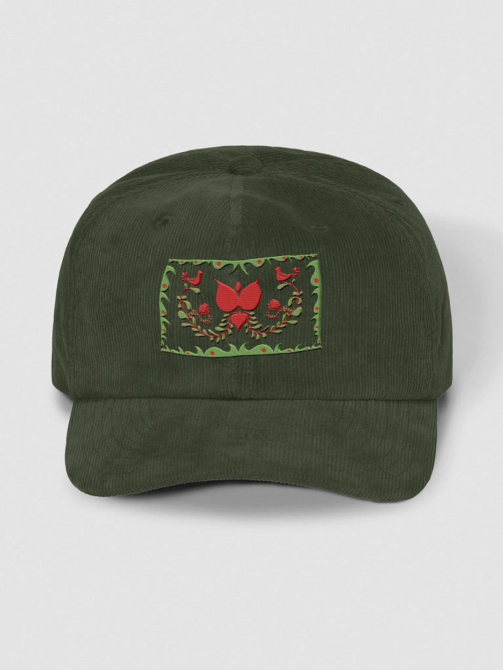 Traditional Hungarian Folk Art Corduroy Dad Hat product image (1)