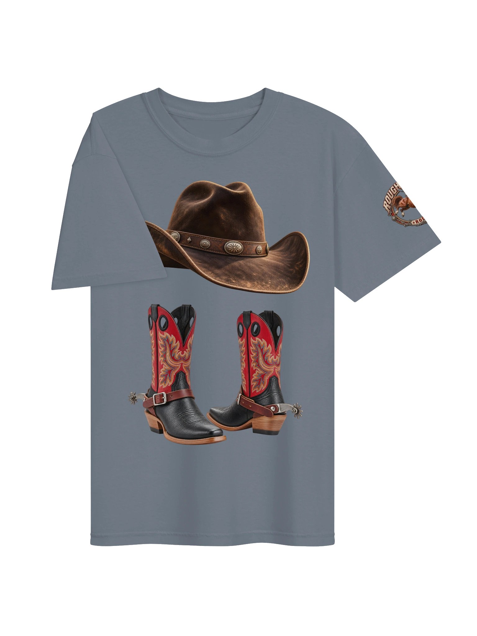 Cowboy Hat, Boots & Western Saddle T-Shirt | ROUGHSTOCK RODEO™ product image (167)