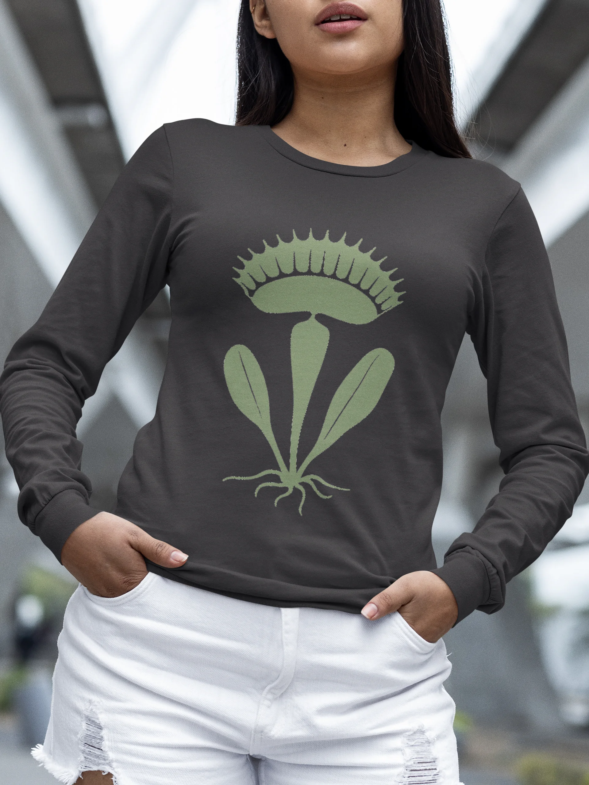 Venus Flytrap Stamp long sleeve product image (7)