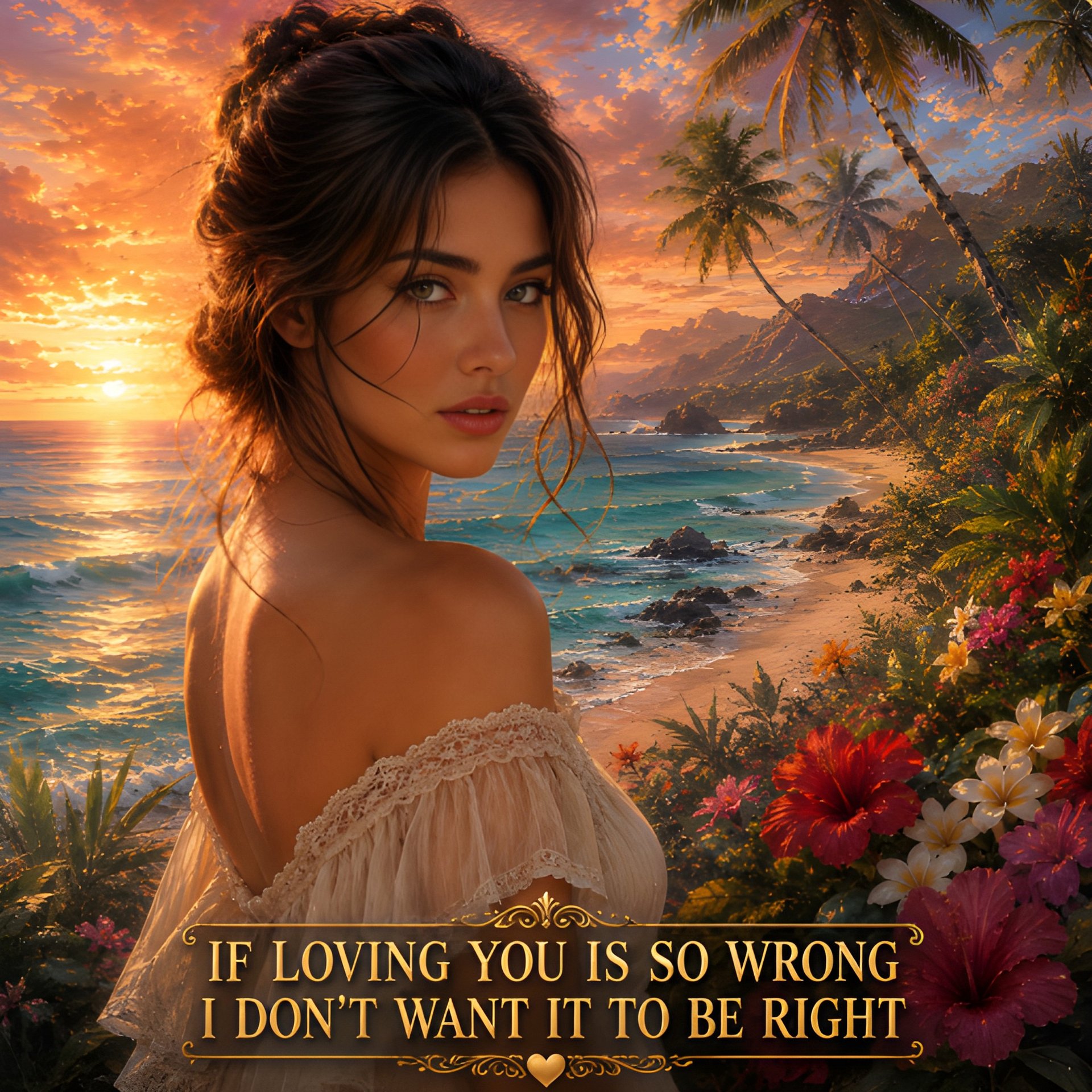 If Loving You Is So Wrong Romantic Beach Quote Digital File for Mugs Tshirts Posters 8K PNG product image (2)