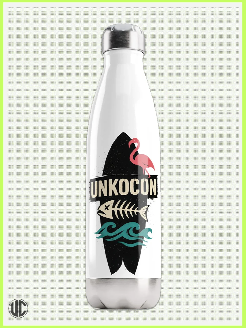 UnkoCon Stainless Steel Water Bottle – Beachside Oddities (17 oz) product image (1)