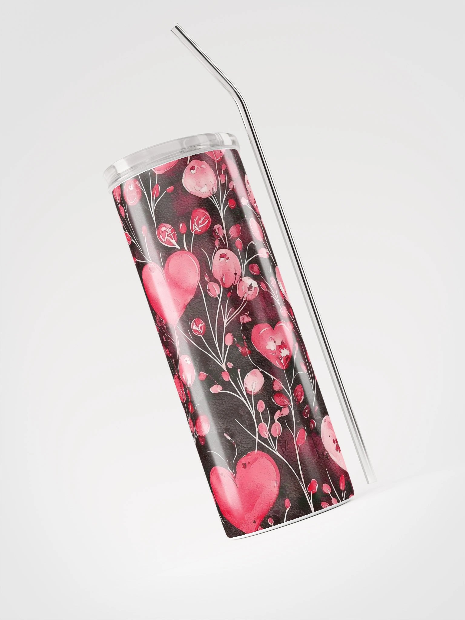 Doodle Hearts Stainless Steel Tumbler product image (3)