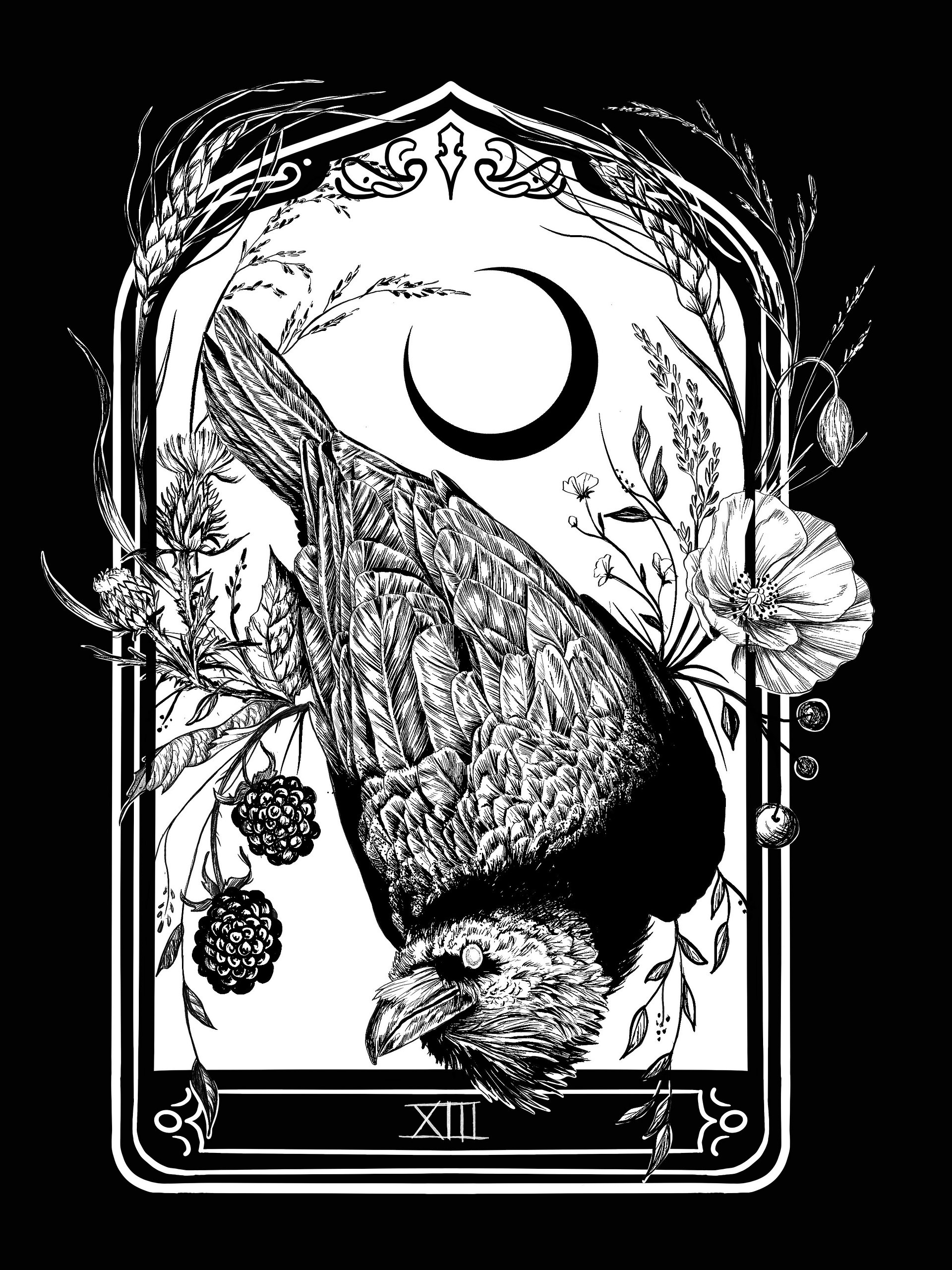 Mystic Raven Zip-up Hoodie product image (3)